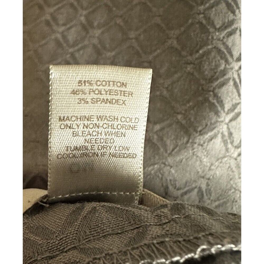 Ann Taylor Loft Gray Texture Crop Pant Diamond Pattern 12 Regular Career Classic - Picture 6 of 6